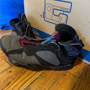 Jordan Black and Burgundy Sneakers